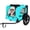 Light Blue, variant on Leumius Pet Bike Trailer Dog Cart for Bicycle, Easy Folding Cart Frame, Quick Release Wheel, Non-Slip Floor, Internal Leash for Small and Medium Pets Red