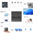 thumbnail image 4 of Mini PC SOYO M2 Air: potente RAM de 6 GB, EMMC de 128 GB, Intel N4000, Windows 11 Pro: compacta e ideal para el hogar, la empresa y los juegos, 4 of 5