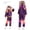 Dark Purple, variant on 80s Outfit for Kids Retro 90s Tracksuit Disco Boys Girls Hip Hop Dance Clothes Unisex Patchwork Jacket Pants Sportswear