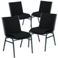 thumbnail image 1 of 4 Pk. HERCULES Series Heavy Duty Black Dot Fabric Stack Chair, 1 of 9