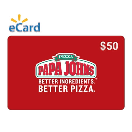 Papa John's $50 Gift Card (email Delivery)