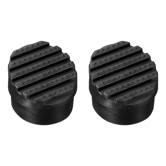 Uxcell Ladder Non Slip Feet Mat (55mm ID) (2Pcs), Rubber Round Step Ladder Foot Pads Cover Cushion Replacement, Suit for Telescopic Folding Extension Ladders