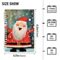 thumbnail image 3 of Cute Christmas Santa Claus Ring Binder Notebook Journey Note Diary College Ruled Spiral Notebook Study Loose Leaf Paper A5 60 Pages, 3 of 8
