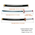 thumbnail image 2 of 23.6 inches Wooden Blade Sword Tomioka Giyuu, 2 of 4