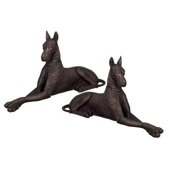 AFD Great Dane Faux Bronze Set of 2