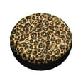 thumbnail image 3 of Kll Gold Glitter Leopard Tire Cover,Universal Wheel Tire Cover For Trailer, Rv, Suv, Truck,Camper And Many Vehicle,(15 Inch), 3 of 8
