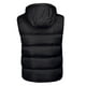thumbnail image 4 of Chaqueta sin mangas con capucha desmontable para hombre Chaleco acolchado informal con cuello polar, 4 of 5