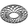 thumbnail image 2 of 30"OD x 10 1/4"ID x 1"P Cannes Architectural Grade PVC Pierced Ceiling Medallion, Antiqued Pewter, 2 of 10