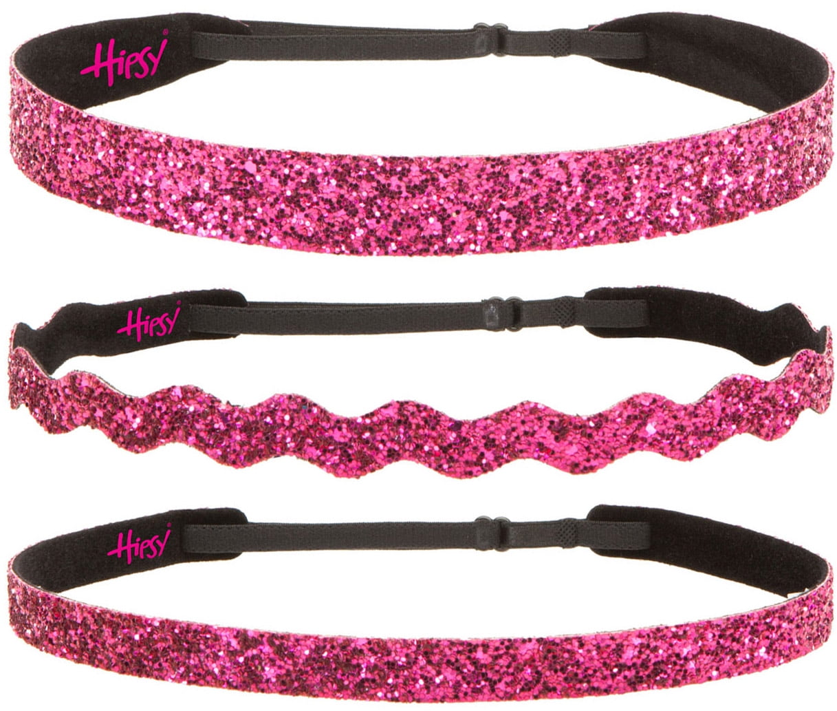Hipsy Hipsy Women's Adjustable NO SLIP Bling Glitter Headband Mixed