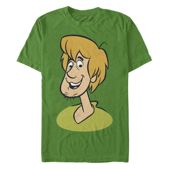 Men's Scooby Doo Shaggy Big Face Smile Graphic T-Shirt