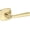Non-Lacquered Brass, variant on Baldwin Hd.Kin.R.Sfr Kingvale Non-Turning One-Sided Dummy Door Lever - Nickel