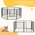 thumbnail image 4 of PawHut Heavy Duty Dog Playpen with Door for Medium Dogs, 8 Panels, 31.5"H, 4 of 10