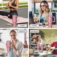thumbnail image 7 of OBREWU Pink Strawberry Plants Fruit Tumbler with Handle and Lid,Pink Strawberry Plants Fruit 40oz Double Wall Vacuum Insulated Tumbler,Cups Gift for Women and Men, 7 of 7