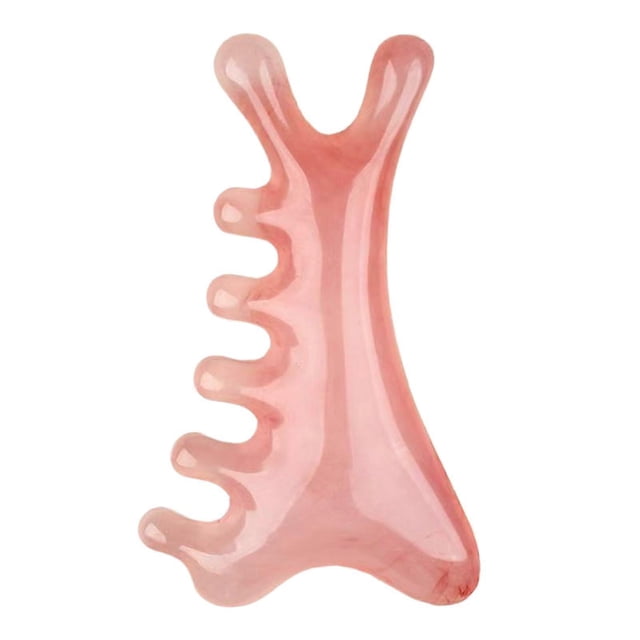 Peine masajeador del cuero cabelludo y raspador de cabeza para el crecimiento del cabello, lifting facial y relajación.
