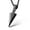 Black, variant on HZMAN Mens Arrowhead Arrow Stainless Steel Pendant Necklace with 22+2 Inches Steel Wheat Chain