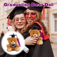 thumbnail image 4 of HaCpiu Mini Graduation Teddy Bear Plush Toy, 5.9" Blue Stuffed Animal with Graduation Cap, Graduation Gifts for 2026 Graduation Decorations, Backpack Charm & Party Decor, 4 of 6