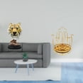 thumbnail image 2 of Escultura de cabeza de tigre para mesa, estatua de resina con forma de animal, soporte para tazas, organizador de tazas de café con material de hierro, 2 of 8