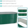 thumbnail image 4 of Sunnydaze 79" x 40" x 32" Oval Green Steel Stackable Outdoor Raised Garden Bed, 4 of 12