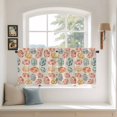 thumbnail image 2 of Easter Tier Curtains 36 Inch Length, Country Spring Watercolor Leaves Floral Eggs Cafe Short Curtains for Bathroom Over Sink, Small Kitchen Curtain Light Filtering Tiered Drapes 2 Panels 27.5"Wx36"L, 2 of 8