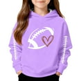 thumbnail image 3 of Gyujnb Youth Athletic Hoodie with Mixed Football Graphic Print for Fall Winter Versatile Stylish Outdoor Wear (Little Boys,Big Boys),11-12 Years, 3 of 4