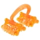 thumbnail image 1 of Masajeador corporal con rodillos pequeños, portátil, de mano, para cuello, espalda, piernas, cintura, brazos, espalda, pecho y abdomen, color naranja, 1 of 7