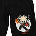 thumbnail image 2 of My Hero Academia Bakugo Men's Black Sleep Pajama Shorts-Small, 2 of 4