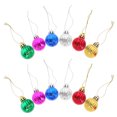 thumbnail image 2 of LOLIPPYY 12pcs Christmas Tree Decorations Ornaments Xmas Tree Hanging Decoration Holiday Decors, 2 of 7