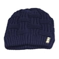 thumbnail image 1 of Men\‘s Fashion Winter Beanies Bonnet Knitted Hat Soft Solid Braid Warm Cap, 1 of 9