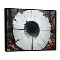 thumbnail image 2 of Designart "Mystery of Stone Grey Quartz I" Landscapes Framed Wall Art - Traditional Grey Stone Geode Living Room Framed Canvas Art, 2 of 6