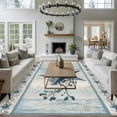 thumbnail image 3 of Large Area Rugs for Living Room Bedroom, Texas Star Blue 5'x8' Rug Washable Carpet Runner Indoor Outdoor, Farmhouse Country Branches Wooden Grain Non Slip Floor Mats Rug for Kitchen, Bathroom, 3 of 8