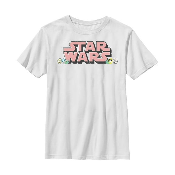 Boy's Star Wars Easter Themed Chest Logo Graphic Tee White X Small
