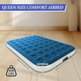 thumbnail image 5 of Queen Size Air Mattress with Built in Pump,High Portable 10" Inflatable Mattress,Blow Up Mattress for Travel,Home and Guest(Lyon Blue), 5 of 10