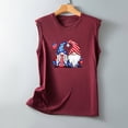 thumbnail image 4 of EGNMCR Débardeurs pour Femmes Mode Féminine Confortable Jour de l'Indépendance Décontracté Col Rond Débardeur Imprimé Haut Blouse, 4 of 4