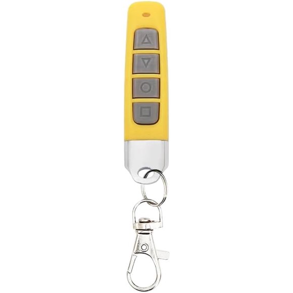 shiyou-Universal Duplicator Remote Garage Door, 433.92 Mhz Remote for Gate, Remote Control Key Fob, Replacement Garage Door Electric Gate, Cloning Remote Control Keychain(Arrow, Yellow-Grey)