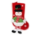 thumbnail image 1 of Inteprter Medias de dibujos animados de Navidad tridimensional muñeco de nieve alce colgador calcetines bolsa de regalo decoración del hogar Kits de decoración para fiestas Muñeco de nieve, 1 of 6