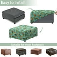 thumbnail image 5 of Xoenoiee Hibiscus Plumeria Palm Tree Print Ottoman Covers Elastic Square Ottoman Protective Cover for Foot Stool, Folding Store Furniture for Living Room with Nonslip Elastic Bottom, L, 5 of 7