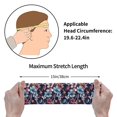 thumbnail image 6 of Daiia Flowers ad Butterflies printed Men's Performance Headband,Sports Headbands,Moisture Wicking Workout Headband, 6 of 9