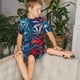 thumbnail image 4 of Fotbe Red And Blue Leaves Pijama Estampada de 2 Piezas para Niños – Ropa de Dormir de Manga Corta Cómoda para Niños y Niñas, Camiseta y Shorts de Algodón-3X-Large, 4 of 6