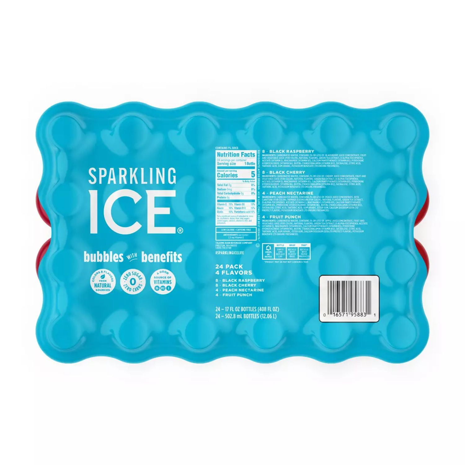 Sparkling Ice Blue Variety Pack, 17 Fluid Ounce (Pack of 24)