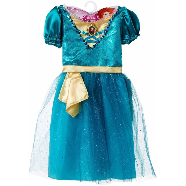 Disney Princess Merida Dress-Blue - Walmart.com