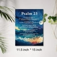 thumbnail image 2 of Christian Canvas Wall Art Psalm 23 the Lord is My Shepherd Canvas Print Positive Scripture Canvas Painting Home Bedroom Wall Decor Framed Baptism Gift 12 x 15 Inches, 2 of 5