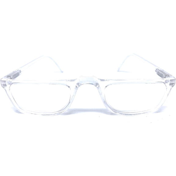 The   Half Frame Reading Glasses, Unisex Half Rim Readers   2.25 Clear