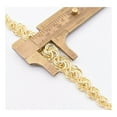 thumbnail image 4 of Graduated Rosetta Rose Knot Women’s Adult Chain Bracelet 10K Yellow Gold, All Sizes - GOLDUM NYC, 4 of 6