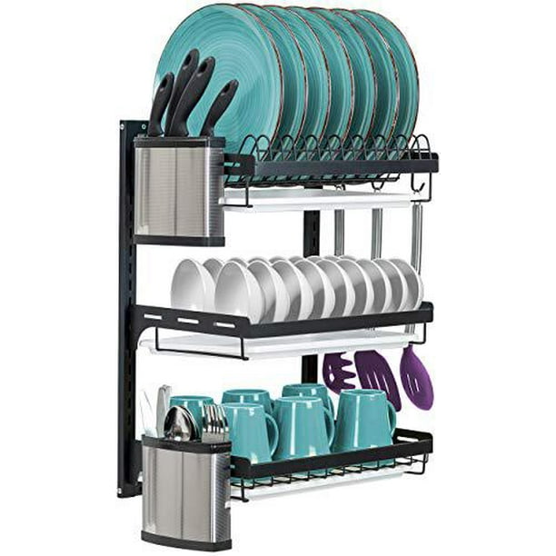 Sorbus Dish Drying Rack 3 Tier Hanging Wall Mount Organizer Storage Shelf Drainer For Dishes Bowls Utensils Mugs Includes Drain Trays And Hooks Kitchen Sink Meta Com - Wall Mount Drying Rack Dishes Sorbus Dish Drying Rack 3 Tier Hanging Wall Mount Organizer Storage Shelf Drainer For Dishes Bowls Utensils Mugs Includes Drain Trays And Hooks Kitchen Sink Meta Com - Wall Mount Drying Rack Dishes