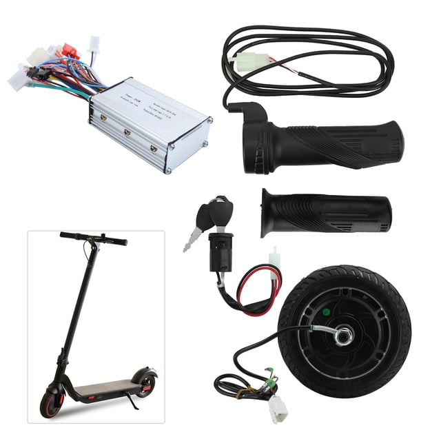 Wchiuoe Wheel Brushless Hub Motor,8in Electric Scooter Conversion Set,24V 350W Metal Wheel Brushless Hub Motor Kit 8in Electric Scooter Conversion Set