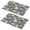 Pioneer Flower Floral, variant on Placemat, Pioneer Flower Floral Print Pattern Place Mats Table Mat Set Of 2, PVC Washable Placemats for Party Kitchen Dining Decoration, 18x12 Inch, Fade Resistant