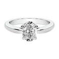 thumbnail image 3 of 1 Carat IGI Certified Oval Shape Lab Grown Diamond Engagement Ring | 14K White Gold | Azalea Classic Solitaire Diamond Ring | FG-VS1-VS2 Quality Friendly Diamonds, 3 of 5