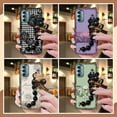 thumbnail image 2 of LYM-Phone Case For MOTO G Stylus 5G 2022, Black pearl pendant protective case silicone Back Cover Dirt-resistant Simplicity Bear bracelet soft case Skin-friendly feel Anti-knock Cartoon, 2 of 9