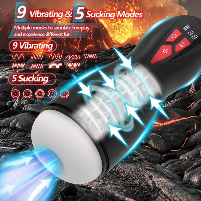 AYIYUN Automatic Male Masturbators Sex Toys for Men, with 9 Vibrating & 5  Suction Modes,Silicone LCD Display Stroker Self-Pleasure Masturbation Adult  Toy - Walmart.com