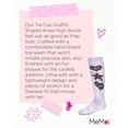 thumbnail image 7 of MeMoi  Tie Dye Graffiti Shapes Knee High Socks - Girls - Female, 6, Purple, 7 of 7